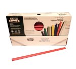 Dorsetti tondi per rilegatura - 8 mm - rosso - Fellowes - scatola 50 pezzi