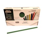 Dorsetti tondi per rilegatura - 8 mm - verde - Fellowes - scatola 50 pezzi