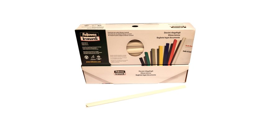 Dorsetti triangolari per rilegatura - 11 mm - bianco - Fellowes - scatola 30 pezzi