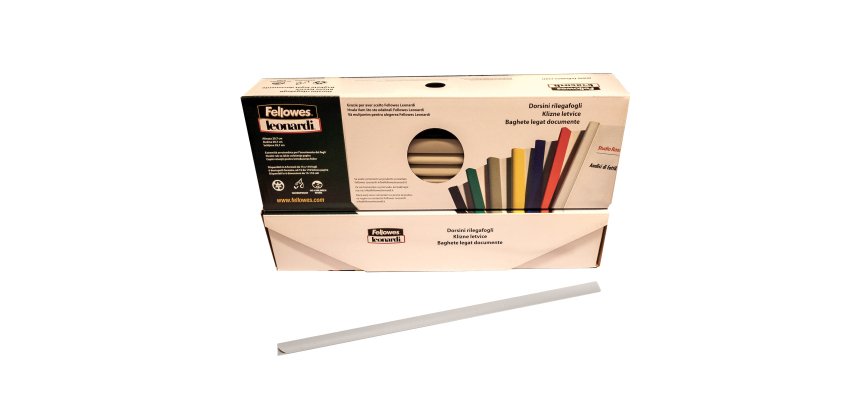 Dorsetti triangolari per rilegatura - 16 mm - grigio - Fellowes - scatola 25 pezzi