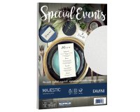 Carta metallizzata Special Events - A4 - 120 gr - bianco - Favini - conf. 20 fogli