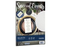 Carta metallizzata Special Events - A4 - 250 gr - bianco - Favini - conf. 10 fogli
