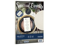 Carta metallizzata Special Events - A4 - 250 gr - crema - Favini - conf. 10 fogli