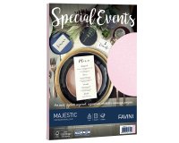 Carta metallizzata Special Events - A4 - 250 gr - rosa - Favini - conf. 10 fogli