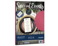 Carta metallizzata Special Events - A4 - 250 gr - rosso - Favini - conf. 10 fogli