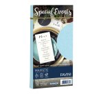 Busta Special Events metal - 110 x 220 mm - 120 gr - azzurro - Favini - conf. 10 buste