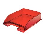 Vaschetta portacorrispondenza Leitz Plus Standard - 25,5 x 7 x 36 cm - rosso trasparente - Leitz
