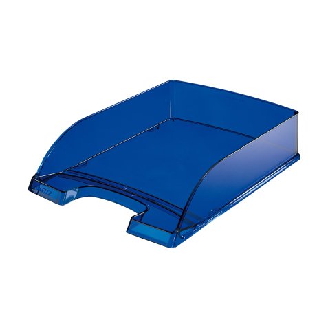 Vaschetta portacorrispondenza Leitz Plus Standard - 25,5 x 7 x 36 cm - blu trasparente - Leitz