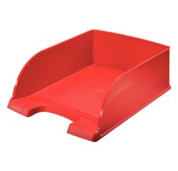 Vaschetta portacorrispondenza Leitz Plus Jumbo - 25,5 x 10,3 x 36 cm - rosso - Leitz