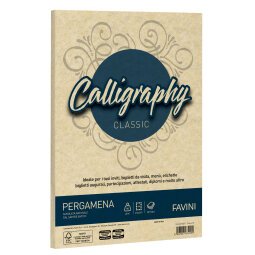 Carta Calligraphy Pergamena - A4 - 90 gr - crema 05 - Favini - conf. 50 fogli