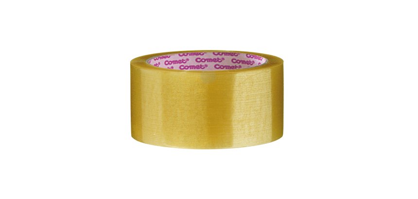 Nastro adesivo - 5 cm x 66 m - PPL - trasparente - Comet