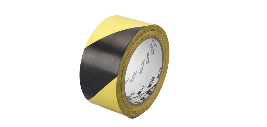 Nastro adesivo vinilico 766 - 5 cm x 33 m - giallo/nero - Scotch