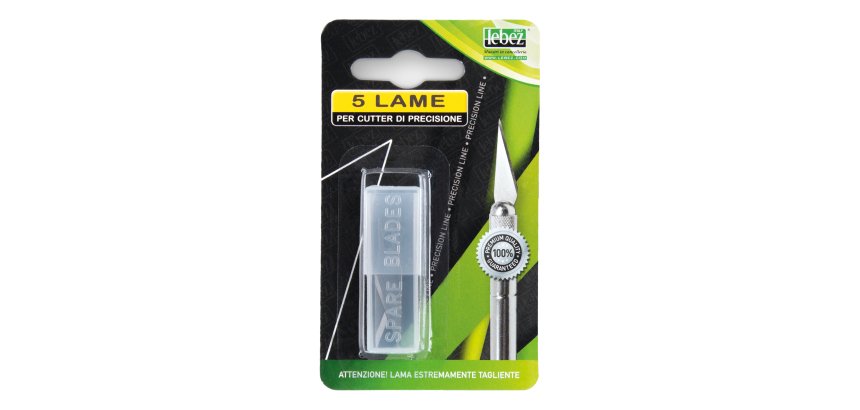 Lame di ricambio - per cutter Hobby Knife - Lebez - conf. 5 pezzi