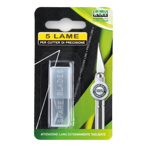 Lame di ricambio - per cutter Hobby Knife - Lebez - conf. 5 pezzi