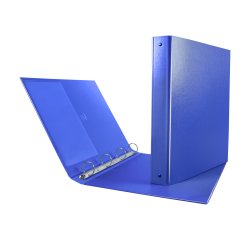 Raccoglitore Nettuno - 22 x 30 cm - 4 anelli a R 30 mm - dorso 3,5 cm - blu - Sei Rota
