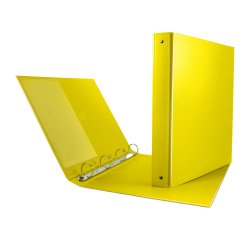 Raccoglitore Nettuno - 4 anelli tondi 30 mm - dorso 3,5 cm - 22x30 cm - giallo - Sei Rota