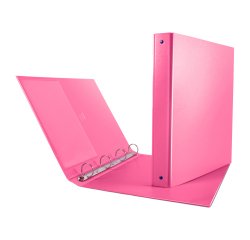 Raccoglitore Nettuno - 22 x 30 cm - 4 anelli a R 30 mm - dorso 3,5 cm - rosa - Sei Rota