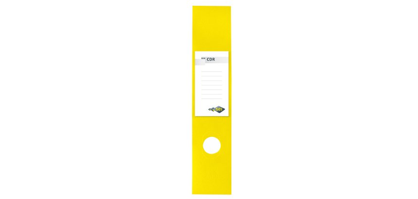 Copridorso CDR - PVC adesivo - 7 x 34,5 cm - giallo - Sei Rota - conf. 10 pezzi