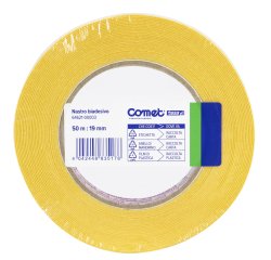 Nastro biadesivo - 1,9 cm x 50 m - trasparente - Comet