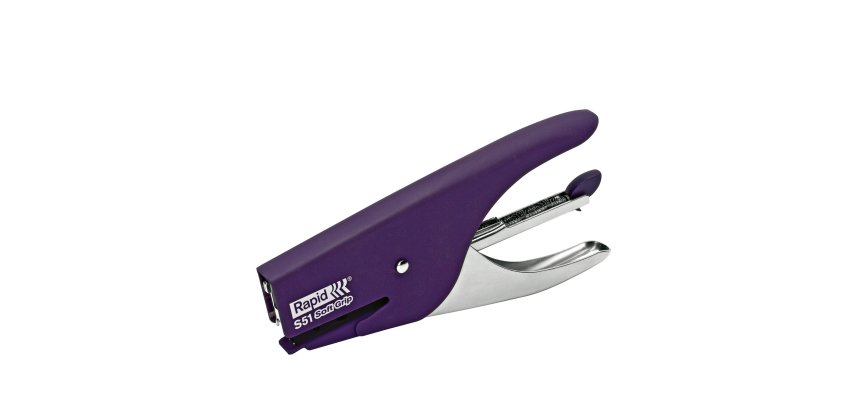 Cucitrice a pinza Rapid Supreme S51 Soft Grip - viola - Rapid