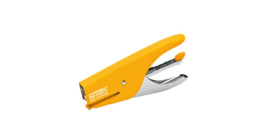Cucitrice a pinza Rapid Supreme S51 Soft Grip - giallo - Rapid
