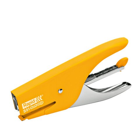 Cucitrice a pinza Rapid Supreme S51 Soft Grip - giallo - Rapid