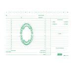 Schede in cartoncino per dentisti - 17 x 24 cm - verde - Edipro - conf. 100 pezzi