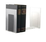Coppia reggilibri Mr Acrylic - 14 x 9 x 13,5 cm - trasparente - Tecnostyl