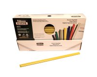Dorsetti tondi per rilegatura - 3 mm - giallo - Fellowes - scatola 50 pezzi