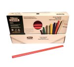 Dorsetti tondi per rilegatura - 3 mm - rosso - Fellowes - scatola 50 pezzi