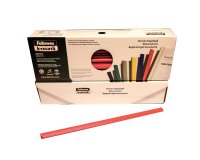 Dorsetti tondi per rilegatura - 3 mm - rosso - Fellowes - scatola 50 pezzi
