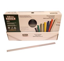 Dorsetti tondi per rilegatura - 3 mm - trasparente - Fellowes - scatola 50 pezzi