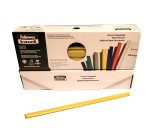 Dorsetti tondi per rilegatura - 6 mm - giallo - Fellowes - scatola 50 pezzi