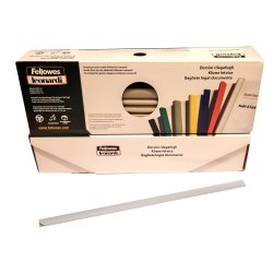 Dorsetti tondi per rilegatura - 6 mm - grigio - Fellowes - scatola 50 pezzi