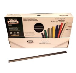 Dorsetti tondi per rilegatura - 6 mm - nero - Fellowes - scatola 50 pezzi