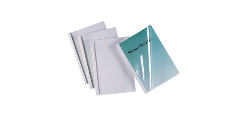 Cartelline termiche Standard - A4 - 150 micron - 35 mm - bianco - GBC - scatola 50 pezzi