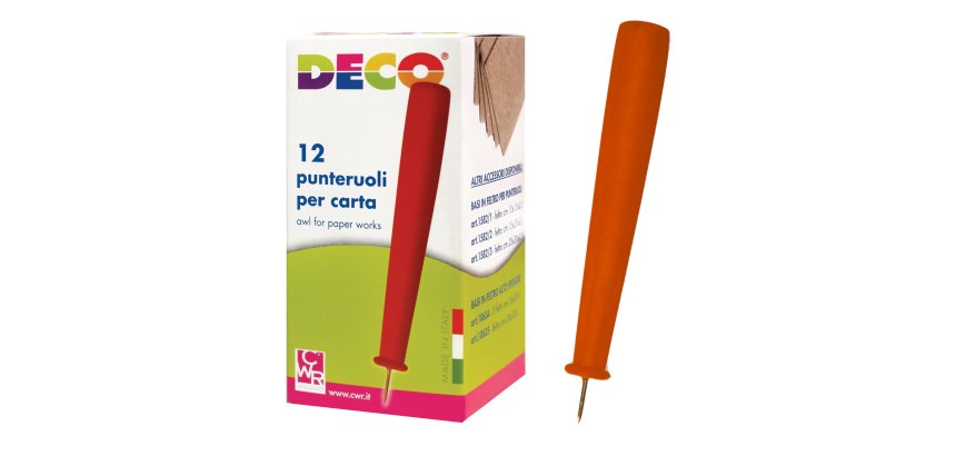 Punteruolo per carta - 9 cm - Deco - conf. 12 pezzi