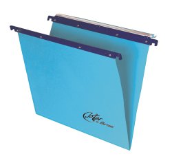 Cartella sospesa Joker - cassetto - interasse 39 cm - fondo V - 37 x 25 cm - blu - Bertesi