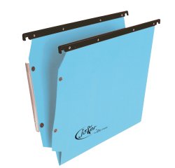Cartella sospesa Joker - armadio - interasse 33 cm - fondo V - 33 x 28 cm - blu - Bertesi