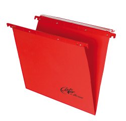 Cartella sospesa Joker - cassetto - interasse 33 cm - fondo V - 31,3 x 25 cm - rosso - Bertesi