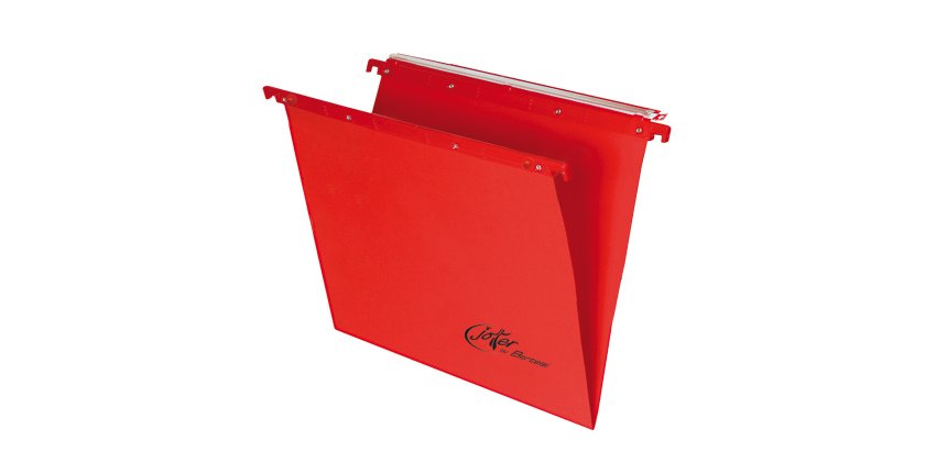 Cartella sospesa Joker - cassetto - interasse 33 cm - fondo V - 31,3 x 25 cm - rosso - Bertesi