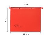 Cartella sospesa Joker - cassetto - interasse 33 cm - fondo V - 31,3 x 25 cm - rosso - Bertesi