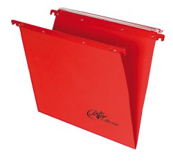 Cartella sospesa Joker - cassetto - interasse 39 cm - fondo V - 37 x 25 cm - rosso - Bertesi