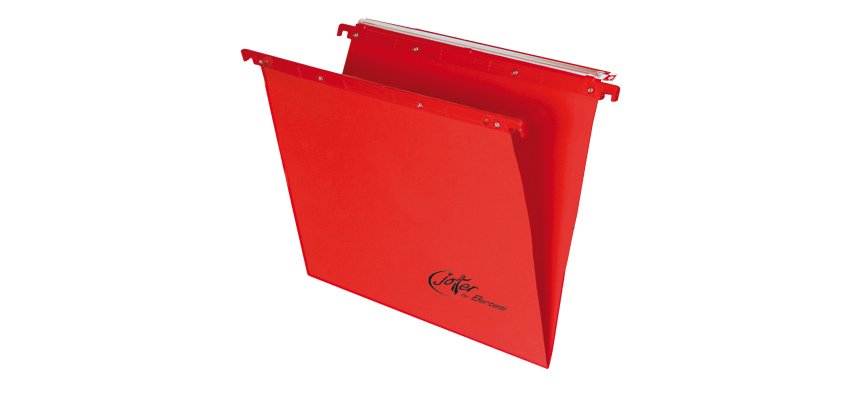 Cartella sospesa Joker - cassetto - interasse 39 cm - fondo V - 37 x 25 cm - rosso - Bertesi