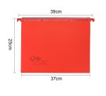 Cartella sospesa Joker - cassetto - interasse 39 cm - fondo V - 37 x 25 cm - rosso - Bertesi