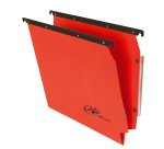 Cartella sospesa Joker - armadio - interasse 33 cm - fondo V - 33 x 28 cm - rosso - Bertesi