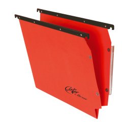 Cartella sospesa Joker - armadio - interasse 33 cm - fondo V - 33 x 28 cm - rosso - Bertesi