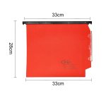 Cartella sospesa Joker - armadio - interasse 33 cm - fondo V - 33 x 28 cm - rosso - Bertesi