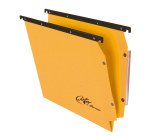 Cartella sospesa Joker - armadio - interasse 33 cm - fondo V - 33 x 28 cm - giallo - Bertesi
