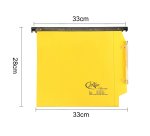 Cartella sospesa Joker - armadio - interasse 33 cm - fondo V - 33 x 28 cm - giallo - Bertesi